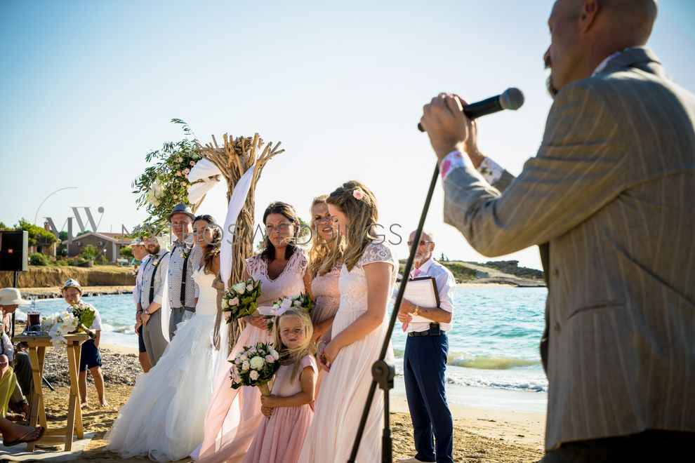 Sänger bei einer Hochzeitszeremonie