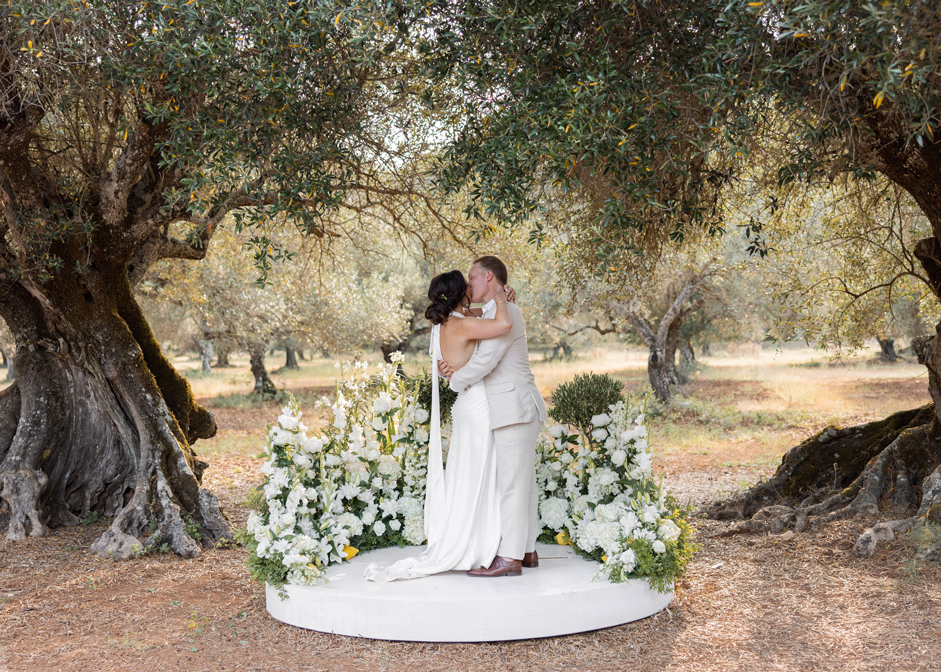 Olivenhain Hochzeit Griechenland